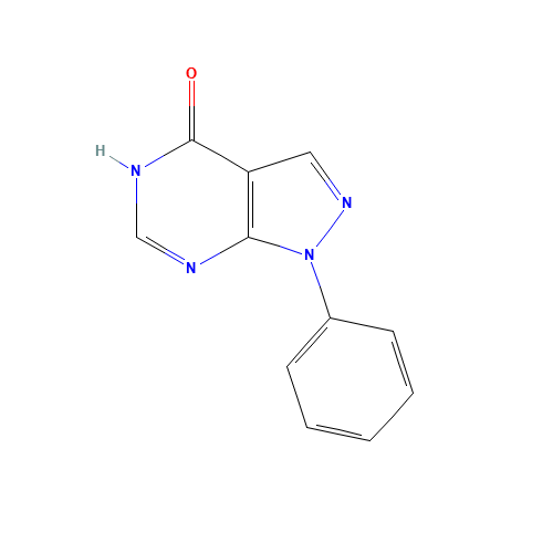 21314-17-0 4-HYDROXY-1-PHENYLPYRAZOLO[3,4-D]PYRIMIDINE chemical structure