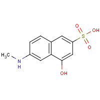 6259-53-6 4-hydroxy-6-methylamino-2-naphthalene sulfonic acid chemical structure
