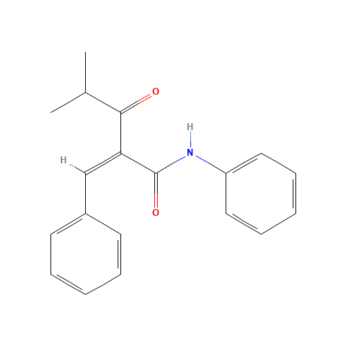 125971-57-5 2-Benzylidene isobutyryl acetanilide chemical structure