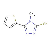 68744-66-1 4-METHYL-5-(2-THIENYL)-4H-1,2,4-TRIAZOLE-3-THIOL chemical structure