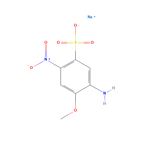 59312-73-1 sodium 5-amino-4-methoxy-2-nitrobenzenesulphonate chemical structure