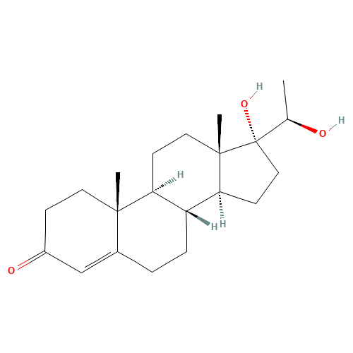 1662-06-2 17ALPHA,20BETA-DIHYDROXY-4-PREGNEN-3-ONE chemical structure