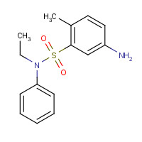 51123-09-2 5-Amino-N-ethyl-2-methyl-N-phenylbenzenesulphonamide chemical structure