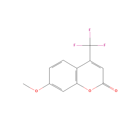 575-04-2 7-METHOXY-4-(TRIFLUOROMETHYL)COUMARIN chemical structure