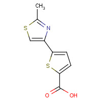 400715-45-9 5-(2-METHYL-1,3-THIAZOL-4-YL)-2-THIOPHENECARBOXYLIC ACID chemical structure