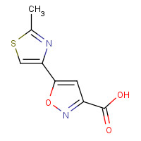 368870-05-7 5-(2-METHYL-1,3-THIAZOL-4-YL)-3-ISOXAZOLECARBOXYLIC ACID chemical structure