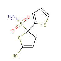 63033-64-7 5-(2-THIENYLTHIO)THIOPHENE-2-SULFONAMIDE chemical structure