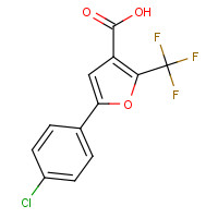 175276-60-5 5-(4-CHLOROPHENYL)-2-(TRIFLUOROMETHYL)FURAN-3-CARBOXYLIC ACID chemical structure