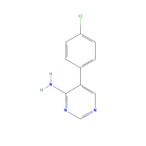 35202-25-6 5-(4-CHLOROPHENYL)PYRIMIDIN-4-AMINE chemical structure