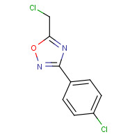 57238-75-2 5-(CHLOROMETHYL)-3-(4-CHLOROPHENYL)-1,2,4-OXADIAZOLE chemical structure
