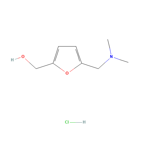 81074-81-9 5-(DIMETHYLAMINOMETHYL)FURFURYL ALCOHOL HYDROCHLORIDE chemical structure