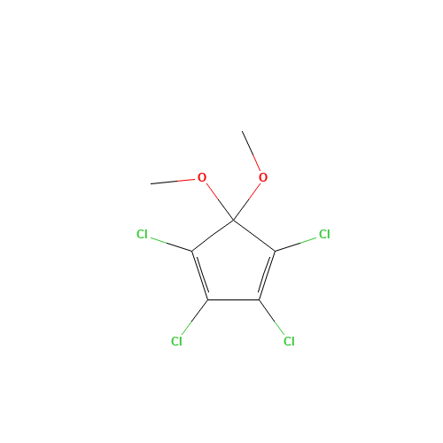 2207-27-4 1,2,3,4-Tetrachloro-5,5-dimethoxycyclopentadiene chemical structure