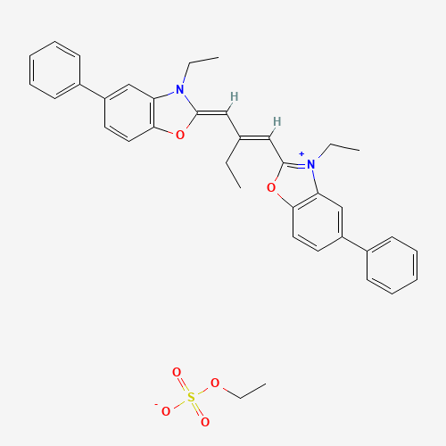 41503-61-1 3-ETHYL-2-(2-[(3-ETHYL-5-PHENYL-2(3H)-BENZOXAZOLINYLIDENE) METHYL]-1-BUTENYL )-5-PHENYL BENZOXAZOLIUM ETHYL SULFATE chemical structure