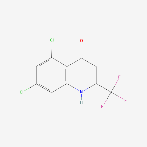 59108-13-3 5,7-DICHLORO-4-HYDROXY-2-(TRIFLUOROMETHYL)QUINOLINE chemical structure