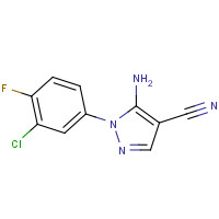 175135-53-2 5-AMINO-1-(3-CHLORO-4-FLUOROPHENYL)-4-CYANOPYRAZOLE chemical structure