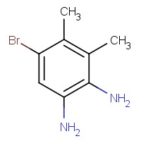107100-16-3 5-BROMO-3,4-DIMETHYLBENZENE-1,2-DIAMINE chemical structure