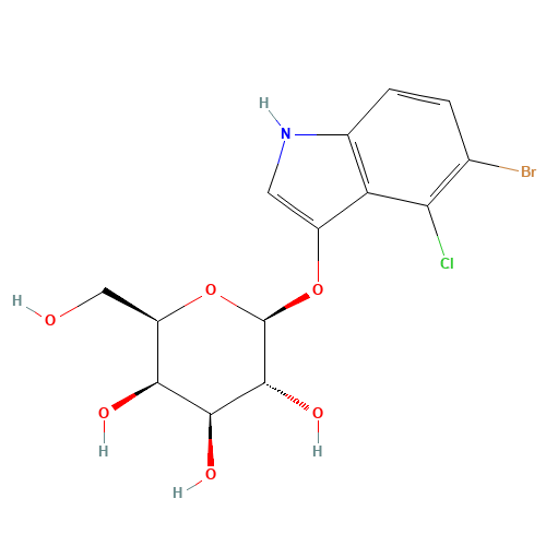7240-90-6 5-Bromo-4-chloro-3-indolyl-beta-D-galactoside chemical structure