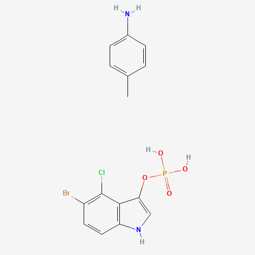 6578-06-9 5-Bromo-4-chloro-3-indolyl phosphate p-toluidine salt chemical structure