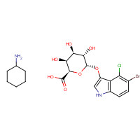 129541-41-9 5-Bromo-4-chloro-3-indolyl-beta-D-glucuronide sodium salt chemical structure