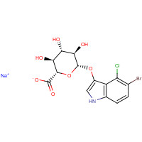 370100-64-4 5-BROMO-4-CHLORO-3-INDOLYL BETA-D-GLUCURONIDE SODIUM SALT chemical structure