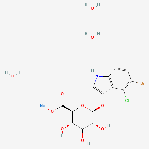 370100-64-4 5-BROMO-4-CHLORO-3-INDOLYL BETA-D-GLUCURONIDE SODIUM SALT chemical structure