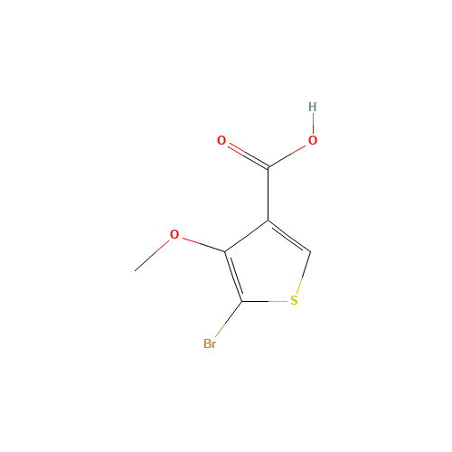 162848-23-9 5-BROMO-4-METHOXYTHIOPHENE-3-CARBOXYLIC ACID chemical structure