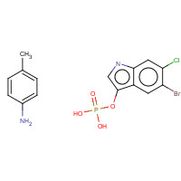 6769-80-8 5-BROMO-6-CHLORO-3-INDOLYL PHOSPHATE P-TOLUIDINE SALT chemical structure