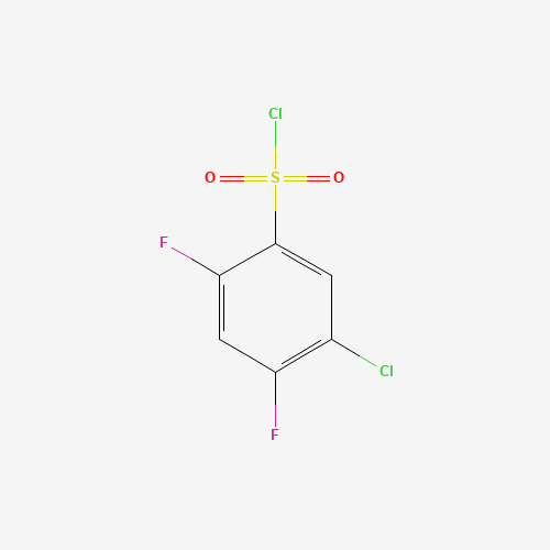 13656-57-0 5-CHLORO-2,4-DIFLUOROBENZENESULFONYL CHLORIDE chemical structure