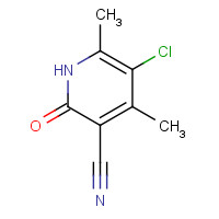 23819-92-3 5-CHLORO-2-HYDROXY-4,6-DIMETHYLNICOTINONITRILE chemical structure