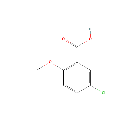 3438-16-2 5-Chloro-2-methoxybenzoic acid chemical structure
