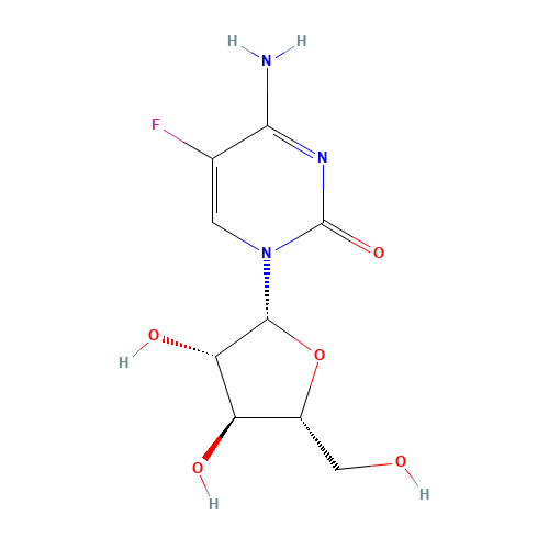 4298-10-6 5-FLUOROCYTOSINE ARABINOSIDE chemical structure