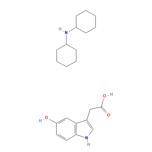 66866-39-5 5-HYDROXYINDOLE-3-ACETIC ACID DICYCLOHEXYLAMMONIUM SALT chemical structure