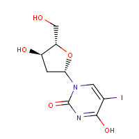 54-42-2 (+)-5-Iodo-2'-deoxyuridine chemical structure