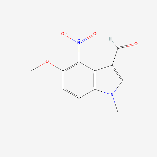 191846-76-1 5-METHOXY-1-METHYL-4-NITROINDOLE-3-CARBOXALDEHYDE chemical structure