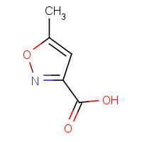 3405-77-4 5-Methylisoxazole-3-carboxylic acid chemical structure