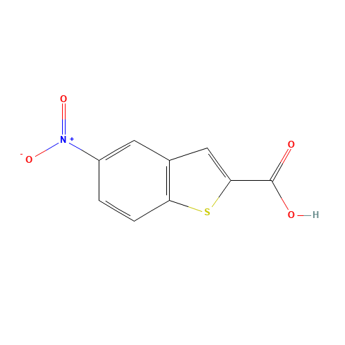 6345-55-7 5-NITRO-1-BENZOTHIOPHENE-2-CARBOXYLIC ACID chemical structure