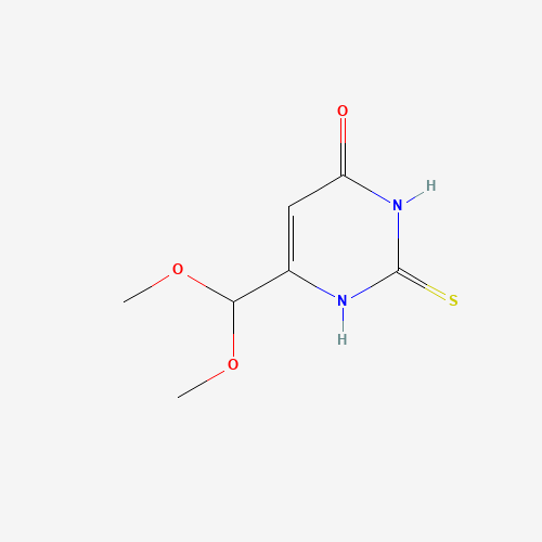90370-38-0 6-(DIMETHOXYMETHYL)-2-MERCAPTOPYRIMIDIN-4-OL chemical structure