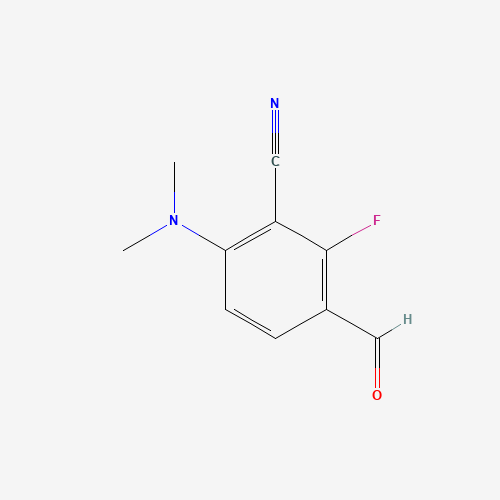 148901-53-5 3-CYANO-4-DIMETHYLAMINO-2-FLUOROBENZALDEHYDE chemical structure
