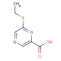 66533-64-0 6-(Ethylthio)-pyrazinecarboxylicacid chemical structure