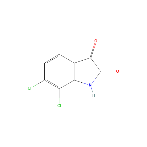 18711-12-1 6,7-dichloro-1H-indole-2,3-dione chemical structure