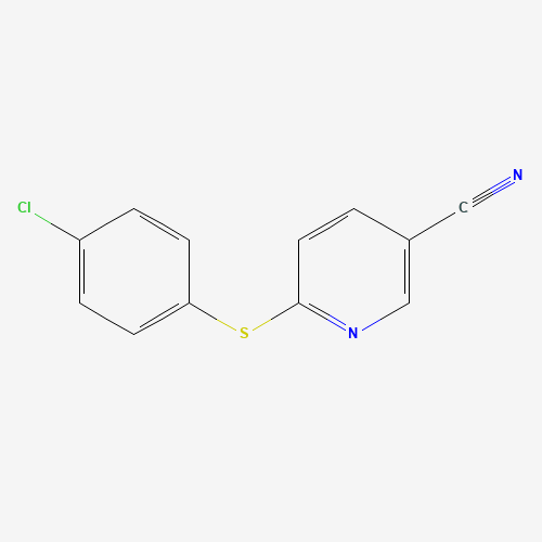 259683-22-2 6-[(4-CHLOROPHENYL)THIO]NICOTINONITRILE chemical structure