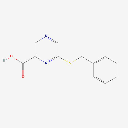 66533-95-7 6-[(Phenylmethyl)thio]-pyrazinecarboxylicacid chemical structure