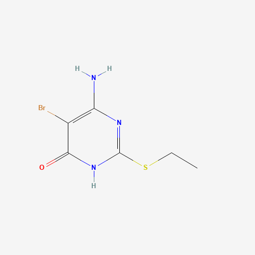 77708-90-8 6-AMINO-5-BROMO-2-(ETHYLTHIO)PYRIMIDIN-4-OL chemical structure