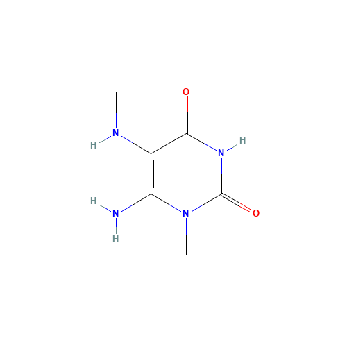 55441-70-8 6-AMINO-1-METHYL-5-(METHYLAMINO)URACIL chemical structure