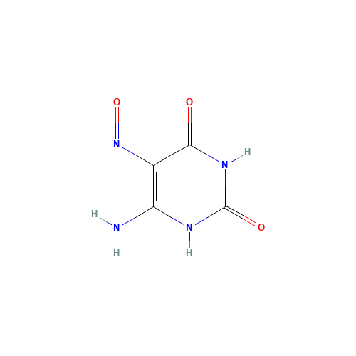 5442-24-0 4-AMINO-2,6-DIHYDROXY-5-NITROSOPYRIMIDINE chemical structure