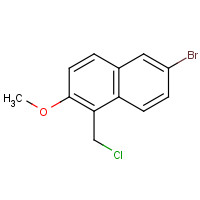 92643-16-8 6-BROMO-1-(CHLOROMETHYL)-2-METHOXYNAPHTHALENE chemical structure