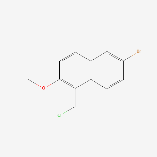 92643-16-8 6-BROMO-1-(CHLOROMETHYL)-2-METHOXYNAPHTHALENE chemical structure