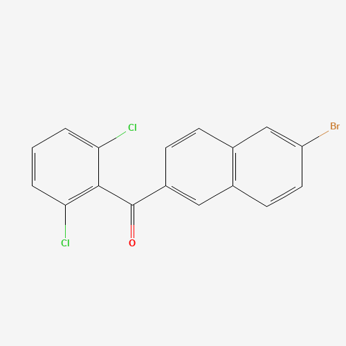 216144-77-3 6-BROMO-2-(2,6-DICHLOROBENZOYL)NAPHTHALENE chemical structure