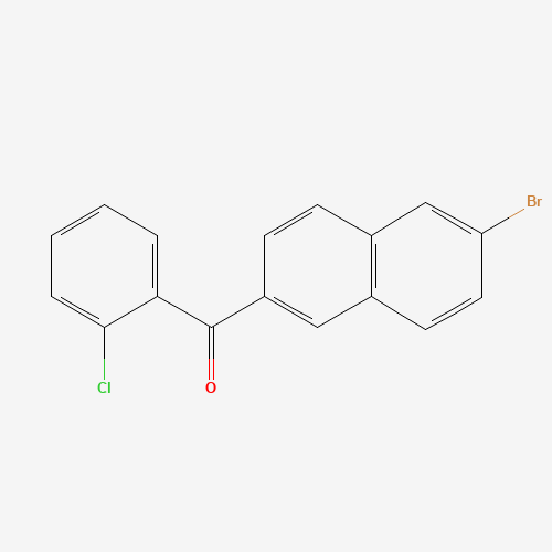 216144-73-9 6-BROMO-2-(2-CHLOROBENZOYL)NAPHTHALENE chemical structure