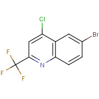 1701-28-6 6-BROMO-4-CHLORO-2-(TRIFLUOROMETHYL)QUINOLINE chemical structure
